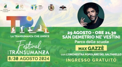 29 Agosto – Max Gazzè e Orchestra del Saltarello a San Demetrio Ne’ Vestini