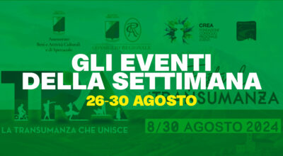 TRA – Gli eventi della settimana 26-30 Agosto